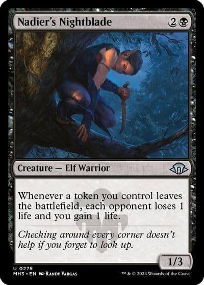Nadiers Nightblade Modern Horizons 3 Magic card