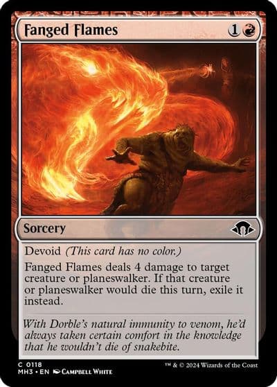 Fanged Flames Modern Horizons 3 Magic card