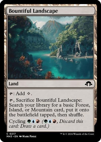 Bountiful Landscape Modern Horizons 3 Magic card