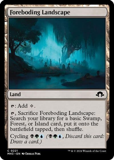Foreboding Landscape Modern Horizons 3 Magic card