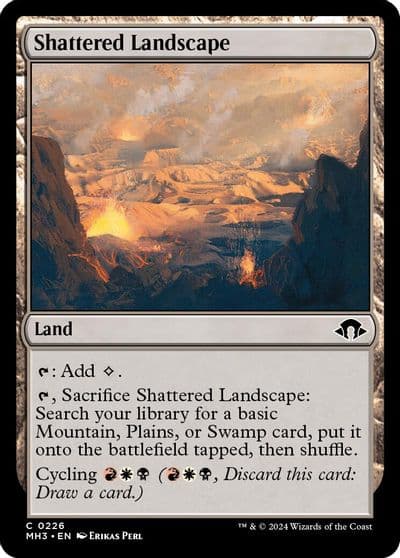 Shattered Landscape Modern Horizons 3 Magic card