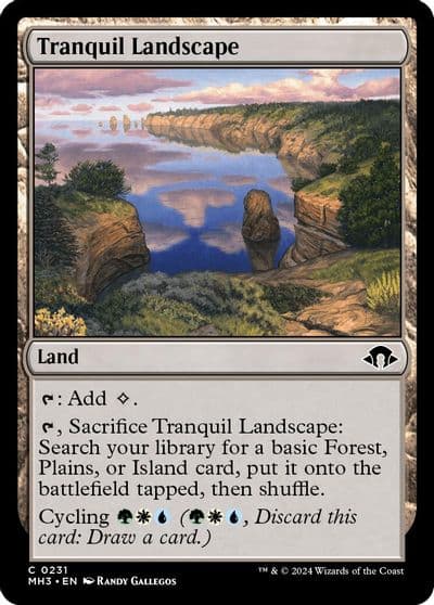 Tranquil Landscape Modern Horizons 3 Magic card