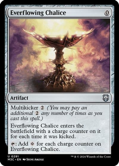 Everflowing Chalice Ripple Foil Commander: Modern Horizons 3 Magic card