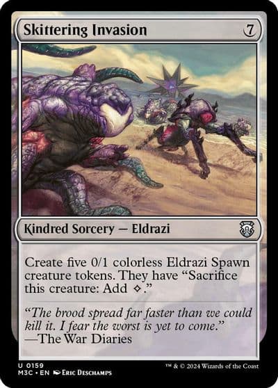 Skittering Invasion Ripple Foil Commander: Modern Horizons 3 Magic card