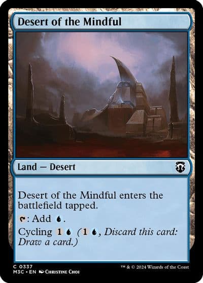 Desert of the Mindful Ripple Foil Commander: Modern Horizons 3 Magic card