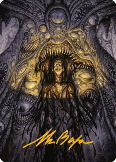 Chthonian Nightmare Art Card Gold Stamped Signature Art Series: Modern Horizons 3 Magic card