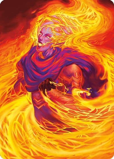 Flare of Duplication Art Card Gold Stamped Signature Art Series: Modern Horizons 3 Magic card