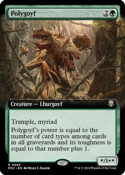 Polygoyf Extended Art Commander: Modern Horizons 3 Magic card