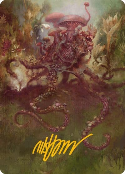 Sowing Mycospawn Art Card Gold Stamped Signature Art Series: Modern Horizons 3 Magic card