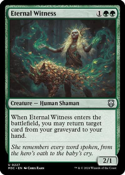 Eternal Witness Ripple Foil Commander: Modern Horizons 3 Magic card