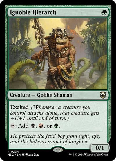 Ignoble Hierarch Ripple Foil Commander: Modern Horizons 3 Magic card