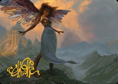 Glasswing Grace Art Card Gold Stamped Signature Art Series: Modern Horizons 3 Magic card