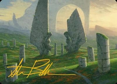 Monumental Henge Art Card Gold Stamped Signature Art Series: Modern Horizons 3 Magic card