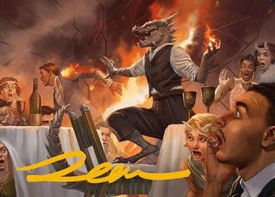Party Thrasher Art Card Gold Stamped Signature Art Series: Modern Horizons 3 Magic card