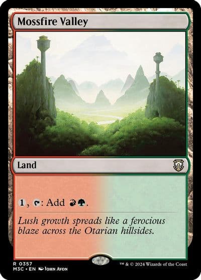 Mossfire Valley Ripple Foil Commander: Modern Horizons 3 Magic card
