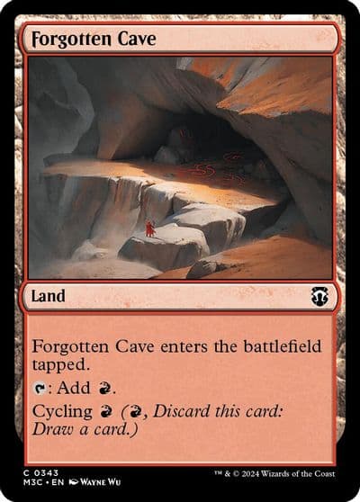 Forgotten Cave Ripple Foil Commander: Modern Horizons 3 Magic card