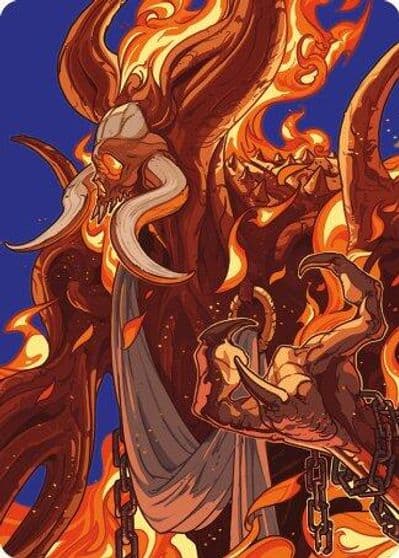 Phlage Titan of Fires Fury Art Card Art Series: Modern Horizons 3 Magic card