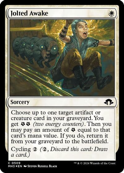 Jolted Awake Ripple Foil Modern Horizons 3 Magic card