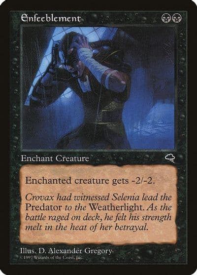 Enfeeblement Tempest Magic card