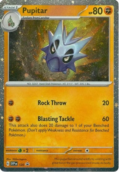 Pupitar - 120 SV: Scarlet & Violet Promo Cards Pokemon card