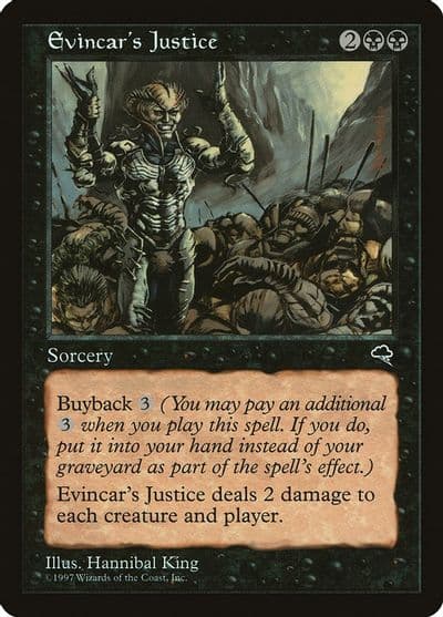 Evincars Justice Tempest Magic card