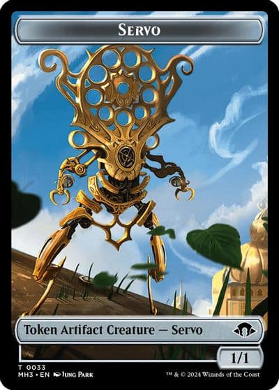 Servo Zombie Double Sided Token Modern Horizons 3 Magic card