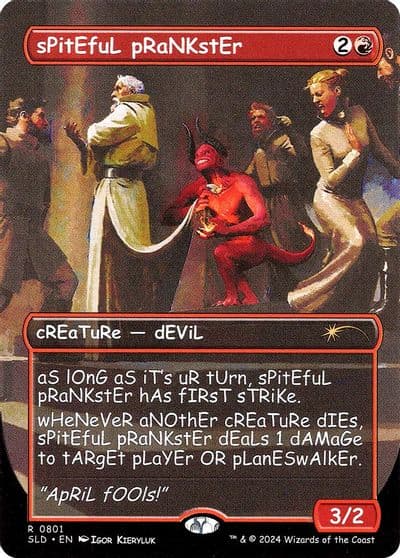 sPitEfuL pRaNKstEr Secret Lair Drop Series Magic card