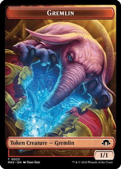 Gremlin Energy Reserve Double Sided Token Modern Horizons 3 Magic card
