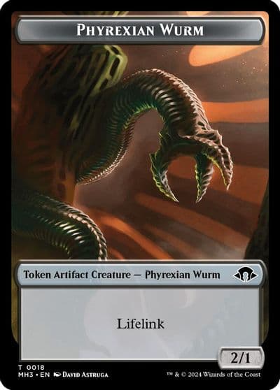 Phyrexian Wurm Token 0018 Modern Horizons 3 Magic card