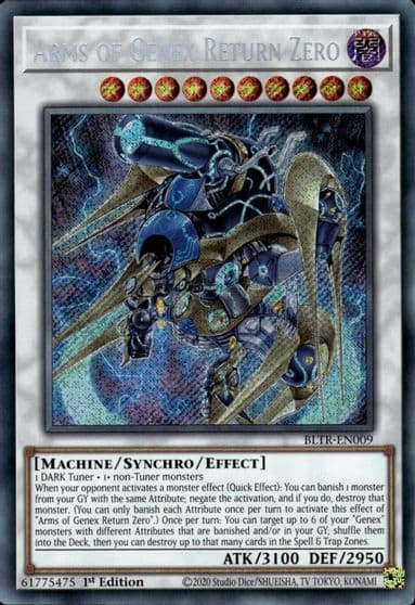 Arms of Genex Return Zero Battles of Legend: Terminal Revenge Yu-Gi-Oh! card