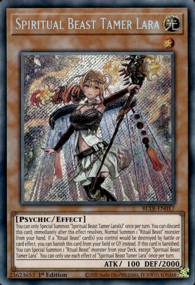 Spiritual Beast Tamer Lara Battles of Legend: Terminal Revenge Yu-Gi-Oh! card