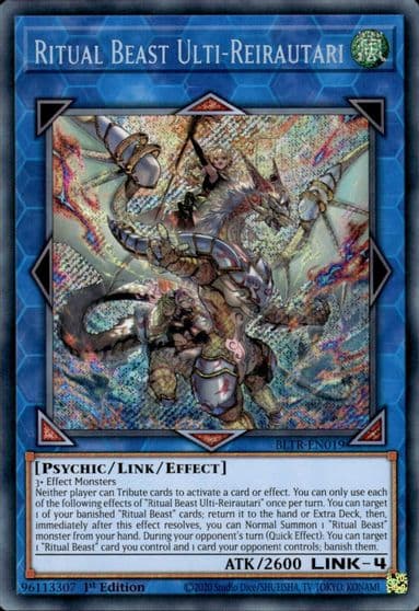 Ritual Beast Ulti Reirautari Battles of Legend: Terminal Revenge Yu-Gi-Oh! card