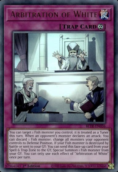 Arbitration of White Battles of Legend: Terminal Revenge Yu-Gi-Oh! card