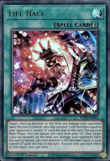 Life Hack Battles of Legend: Terminal Revenge Yu-Gi-Oh! card
