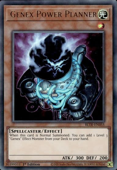 Genex Power Planner Battles of Legend: Terminal Revenge Yu-Gi-Oh! card