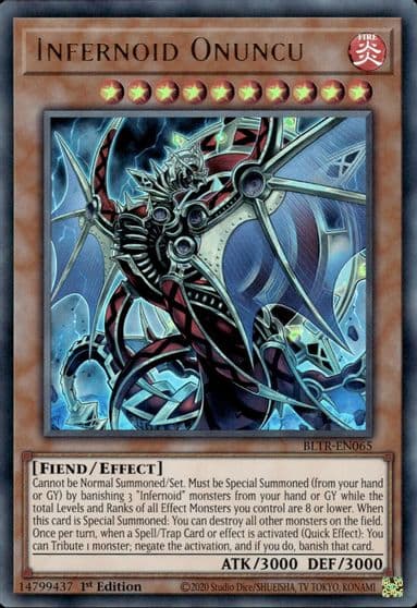Infernoid Onuncu Battles of Legend: Terminal Revenge Yu-Gi-Oh! card
