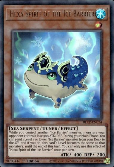 Hexa Spirit of the Ice Barrier Battles of Legend: Terminal Revenge Yu-Gi-Oh! card