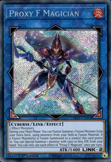 Proxy F Magician Battles of Legend: Terminal Revenge Yu-Gi-Oh! card