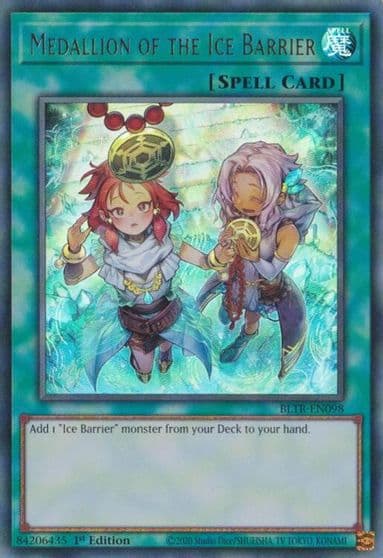 Medallion of the Ice Barrier Alternate Art Battles of Legend: Terminal Revenge Yu-Gi-Oh! card