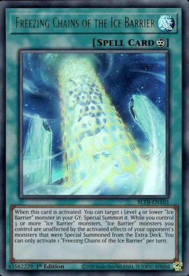 Freezing Chains of the Ice Barrier Battles of Legend: Terminal Revenge Yu-Gi-Oh! card