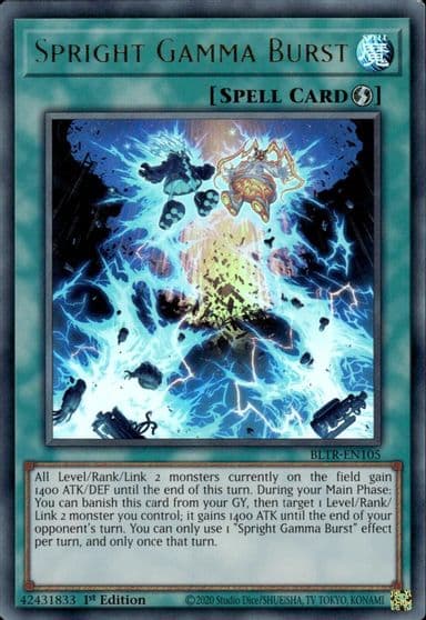 Spright Gamma Burst Battles of Legend: Terminal Revenge Yu-Gi-Oh! card