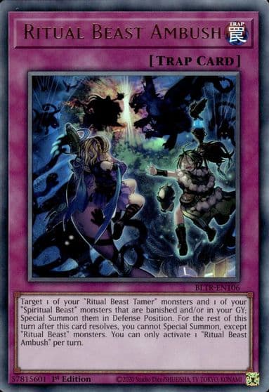 Ritual Beast Ambush Battles of Legend: Terminal Revenge Yu-Gi-Oh! card