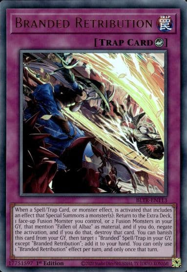 Branded Retribution Battles of Legend: Terminal Revenge Yu-Gi-Oh! card