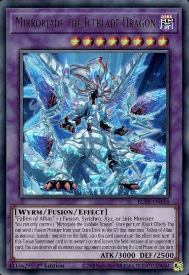 Mirrorjade the Iceblade Dragon Battles of Legend: Terminal Revenge Yu-Gi-Oh! card