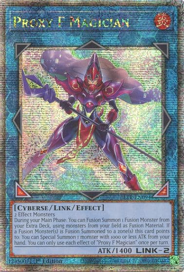 Proxy F Magician Quarter Century Secret Rare Battles of Legend: Terminal Revenge Yu-Gi-Oh! card
