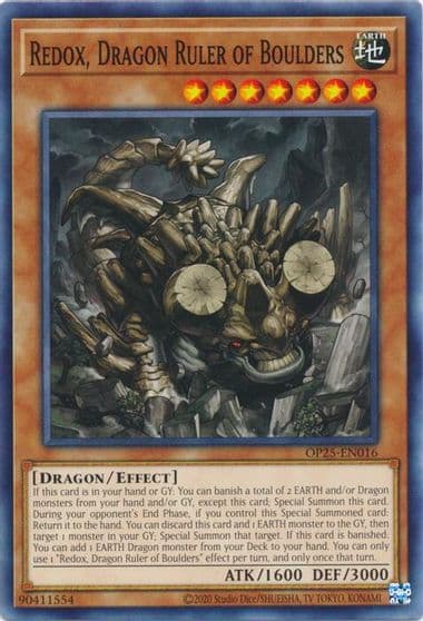 Redox Dragon Ruler of Boulders OTS Tournament Pack 25 Yu-Gi-Oh! card