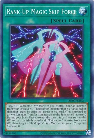 Rank Up Magic Skip Force OTS Tournament Pack 25 Yu-Gi-Oh! card