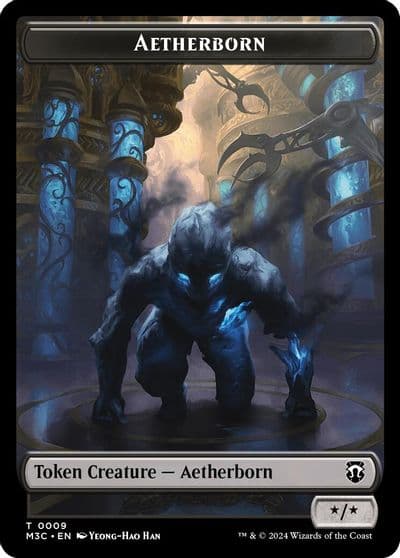 Aetherborn Ripple Foil Servo Double Sided Token Commander: Modern Horizons 3 Magic card