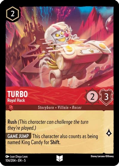 Turbo Royal Hack Shimmering Skies Lorcana card