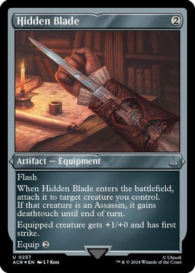 Hidden Blade Foil Etched Universes Beyond: Assassin's Creed Magic card